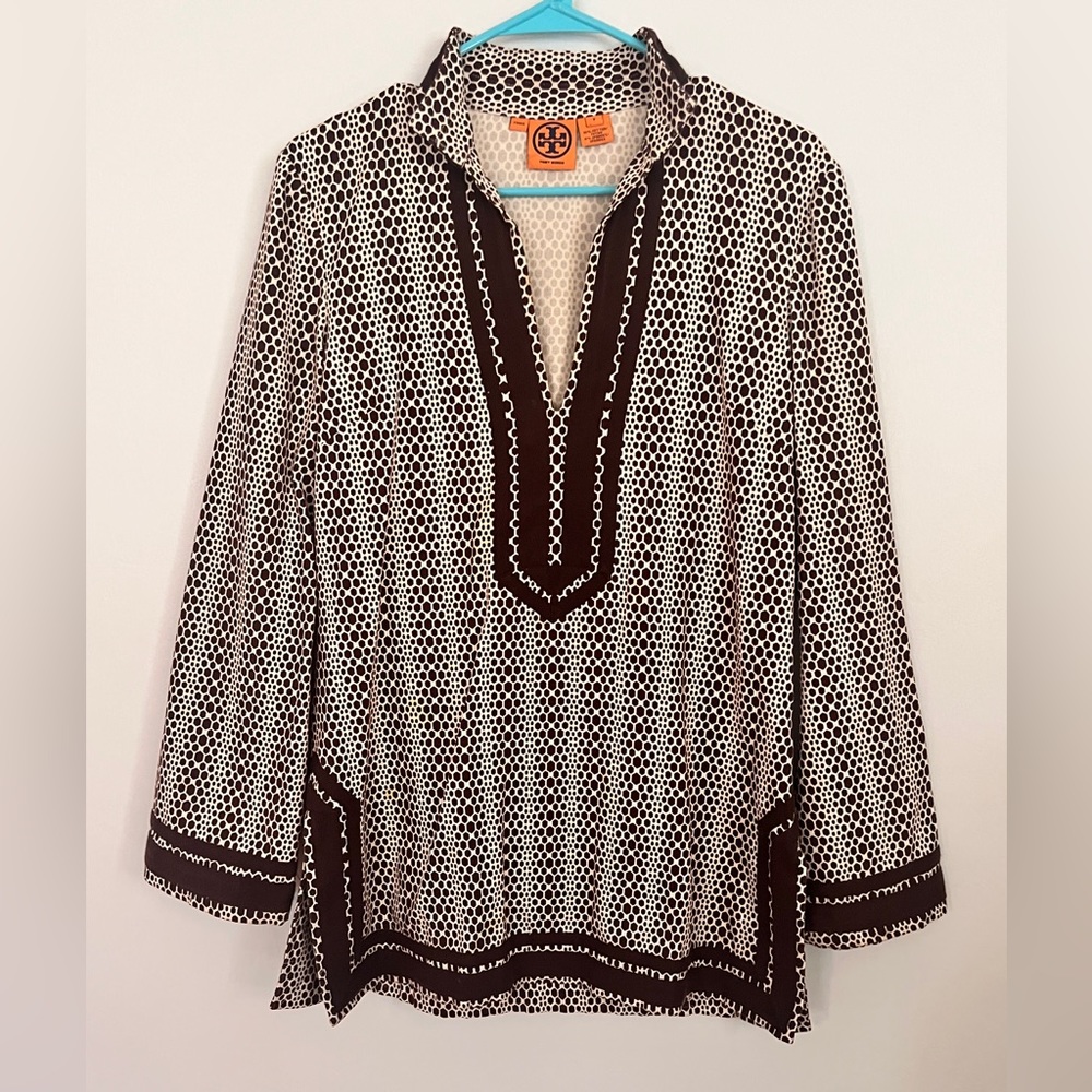 TORY BURCH TUNIC DRESS COVER UP SIZE 6 EUC!